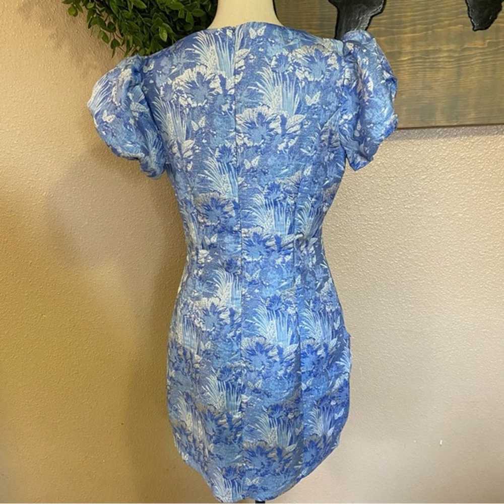 NWOT Lulus Exceptional Icon Blue Floral Jacquard … - image 7