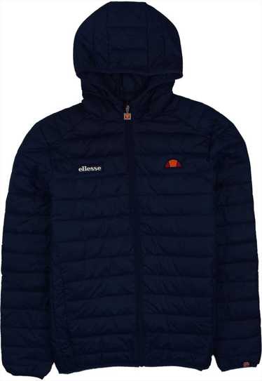 Vintage 90's Ellesse Puffer Jacket Hooded Full Zip