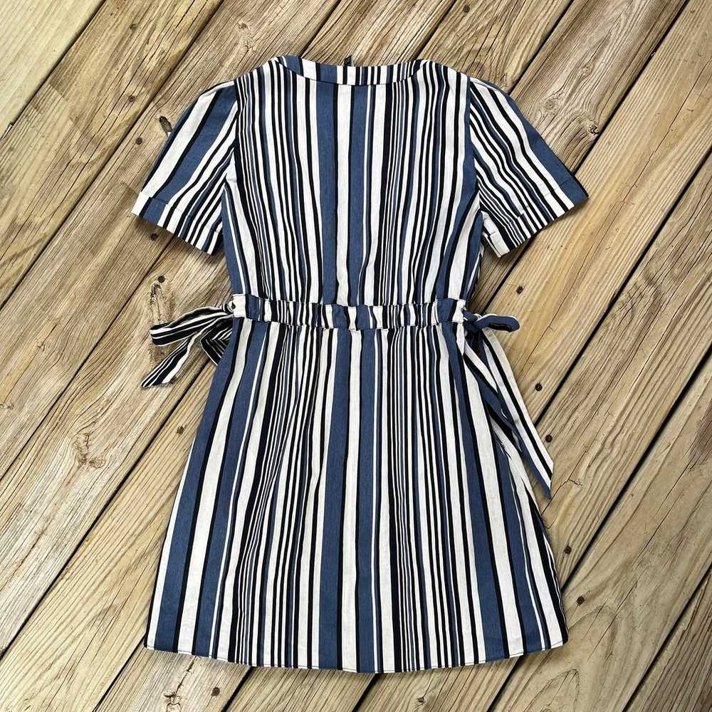 Zara TRF Collection Blue, White And Black Striped… - image 2