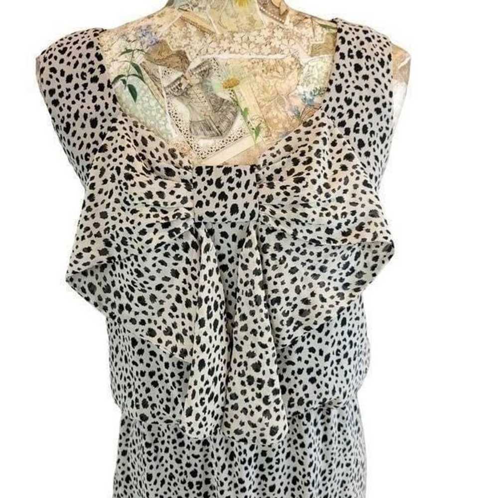 AGB Animal Leopard Spot Blouson Business Career C… - image 3