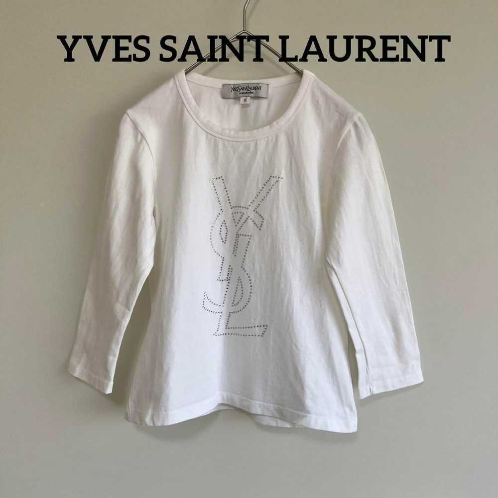 YVES SAINT T-shirt, size S, with the Laurent logo. - image 1