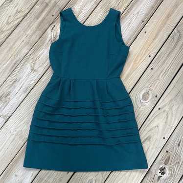 Madewell Midnight Dress In Dark Spruce Size M