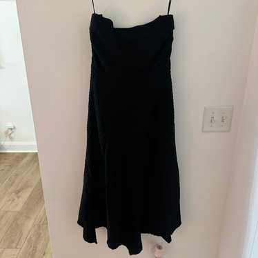 urban outfitters black strapless dress size L