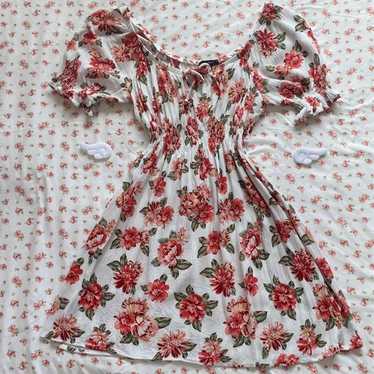 gorgeous floral milkmaid sundress