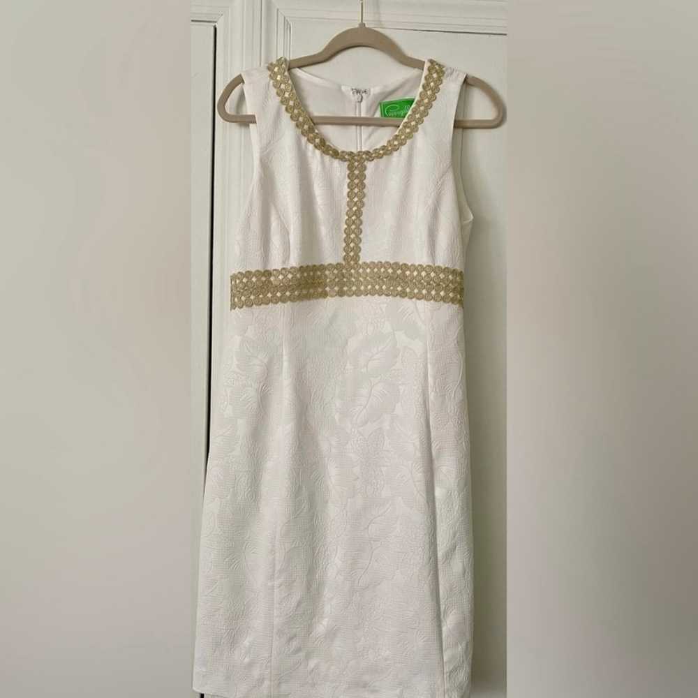 ** White Embroidered Midi Sleeveless Dress ** - image 1