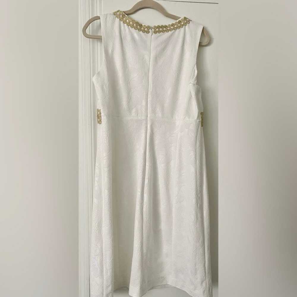 ** White Embroidered Midi Sleeveless Dress ** - image 2