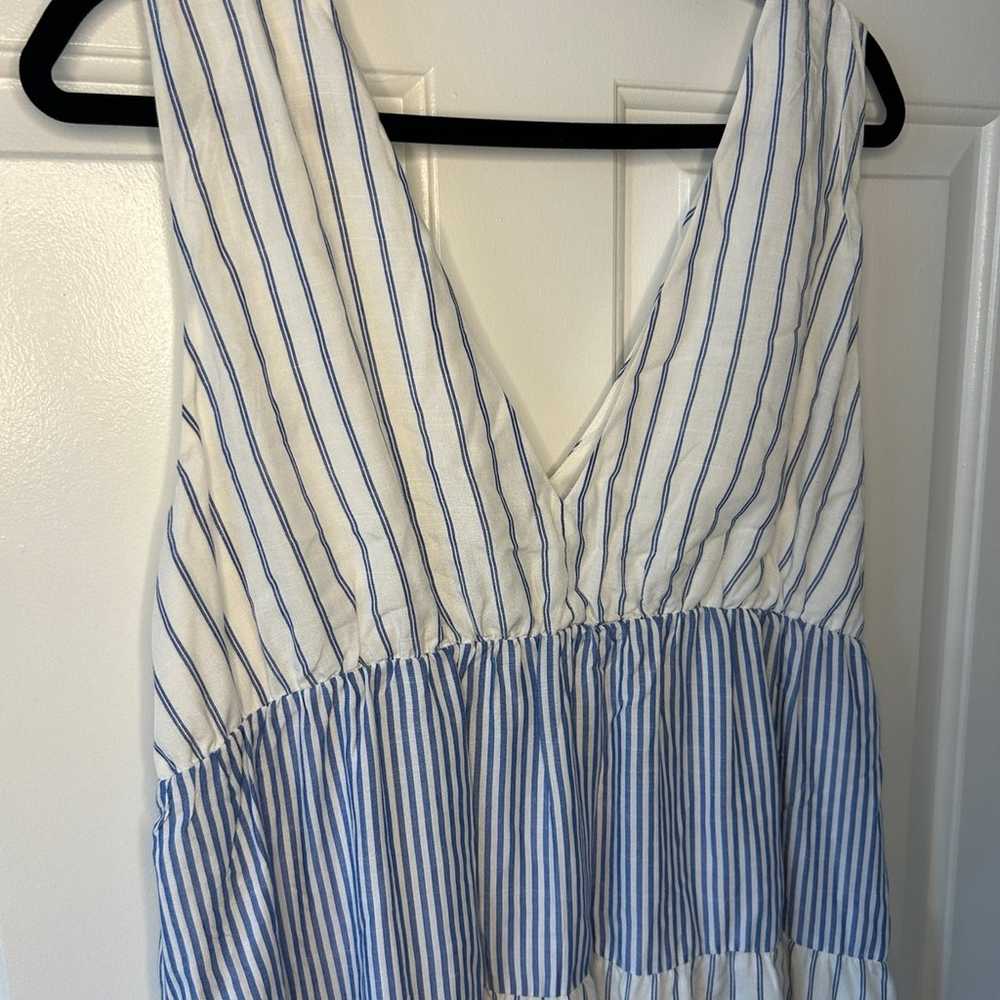 Striped Tiered Dress NWOT - image 5