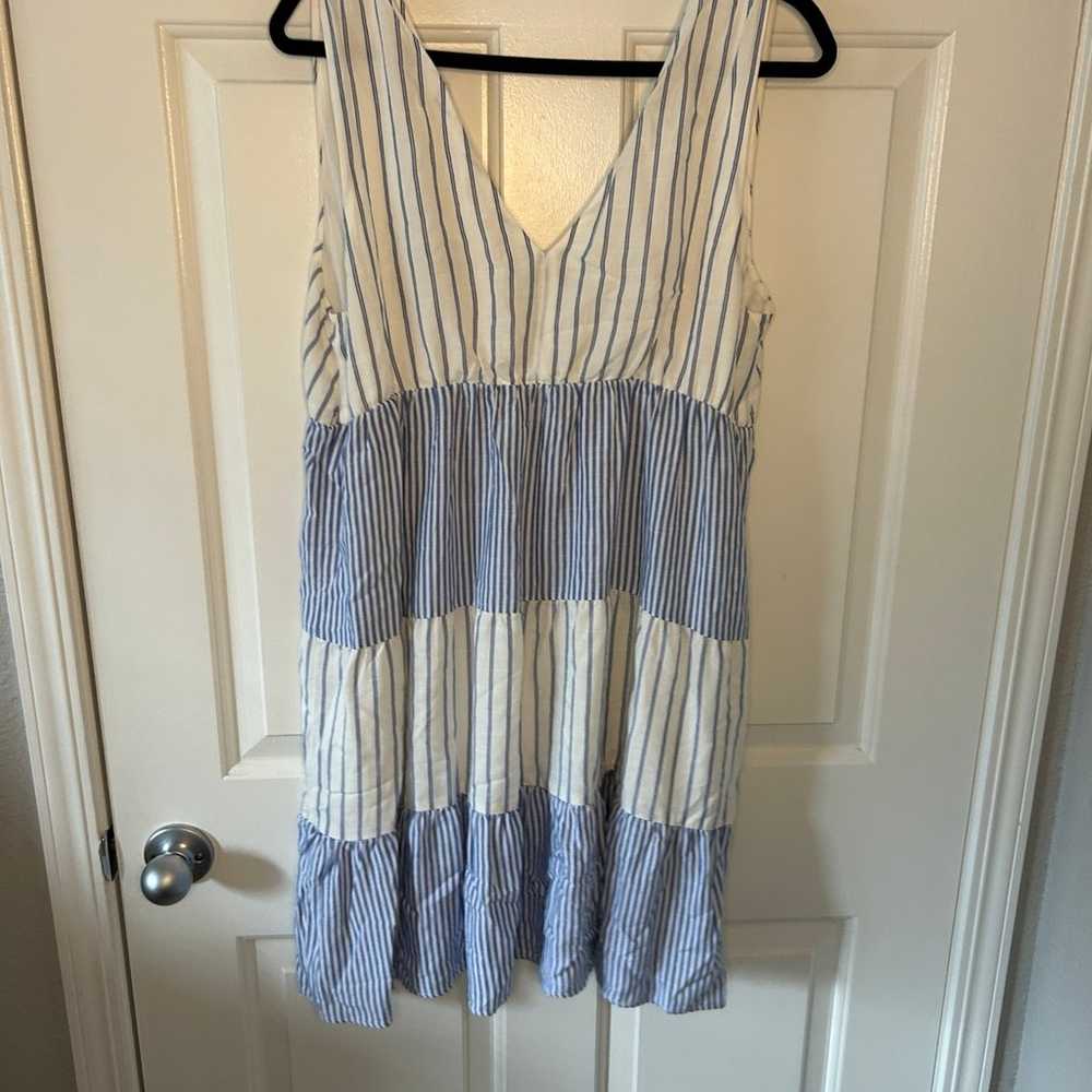 Striped Tiered Dress NWOT - image 7