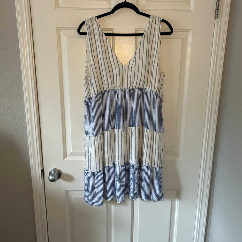 Striped Tiered Dress NWOT - image 8