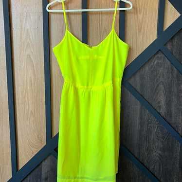 J.Crew neon yellow dress