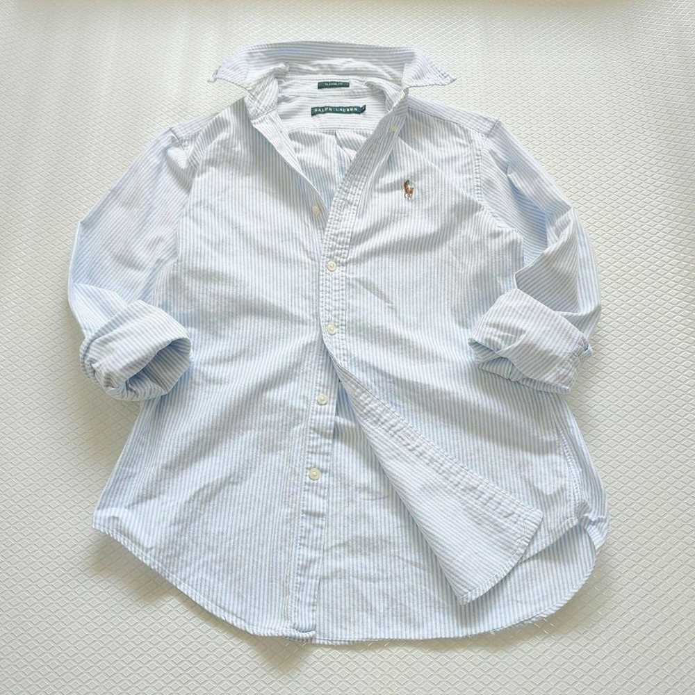 RALPH LAUREN Classic Fit Striped Shirt Size M - image 1