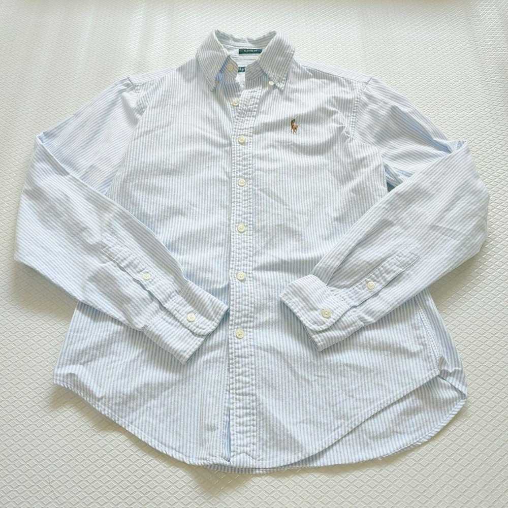 RALPH LAUREN Classic Fit Striped Shirt Size M - image 2