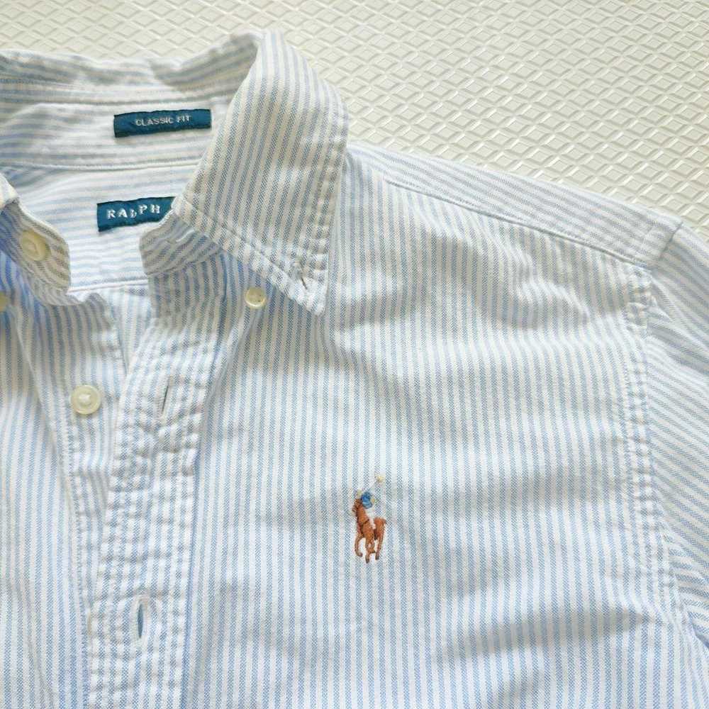 RALPH LAUREN Classic Fit Striped Shirt Size M - image 4