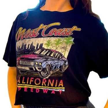 West coast customs authentic ladies crop top size 