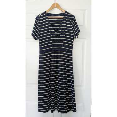 L.L. Bean Summer Knit Dress Striped - image 1