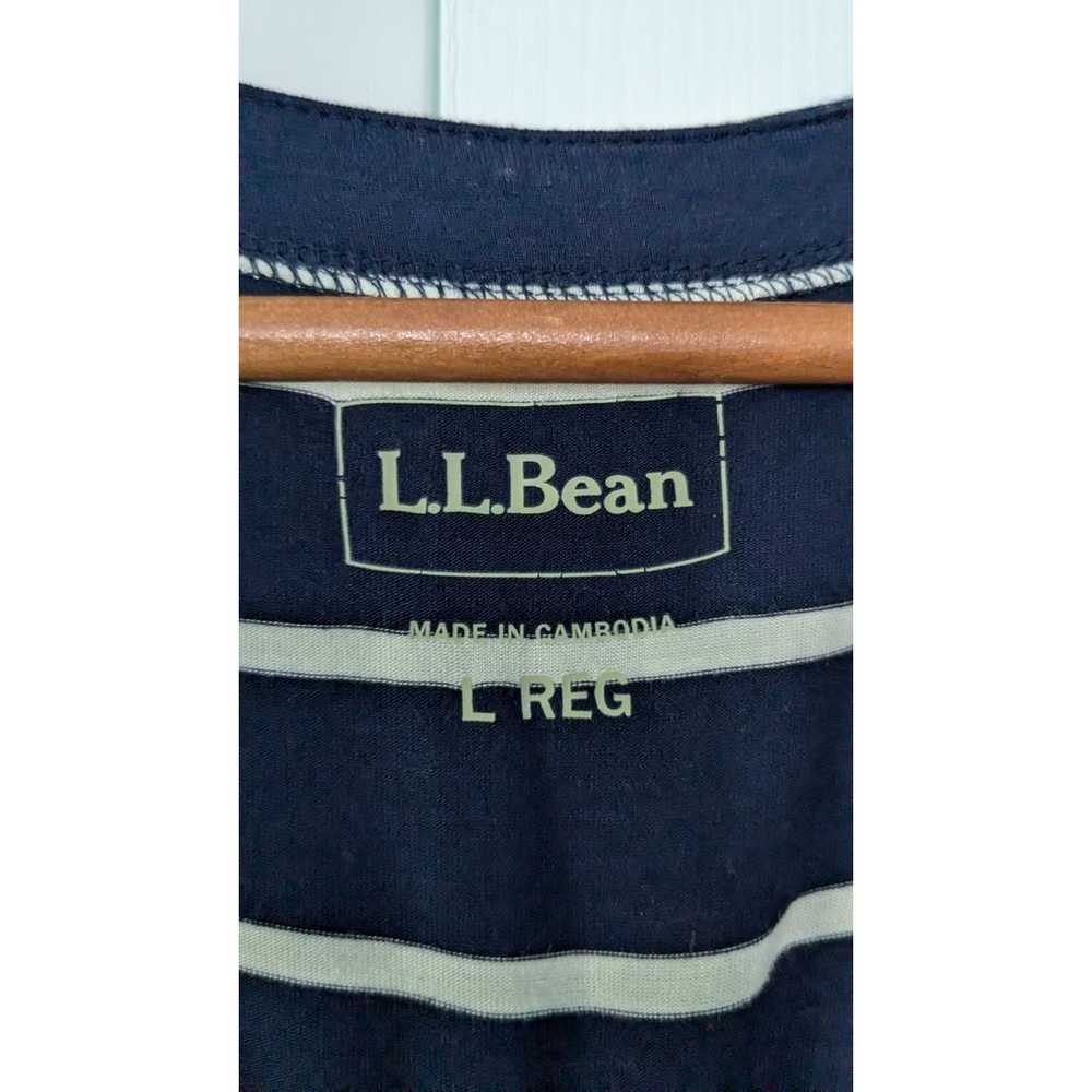 L.L. Bean Summer Knit Dress Striped - image 3