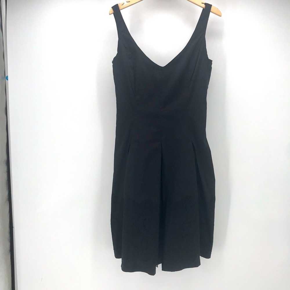 Zara Woman Dress Womens Large Black Fit & Flare V… - image 1