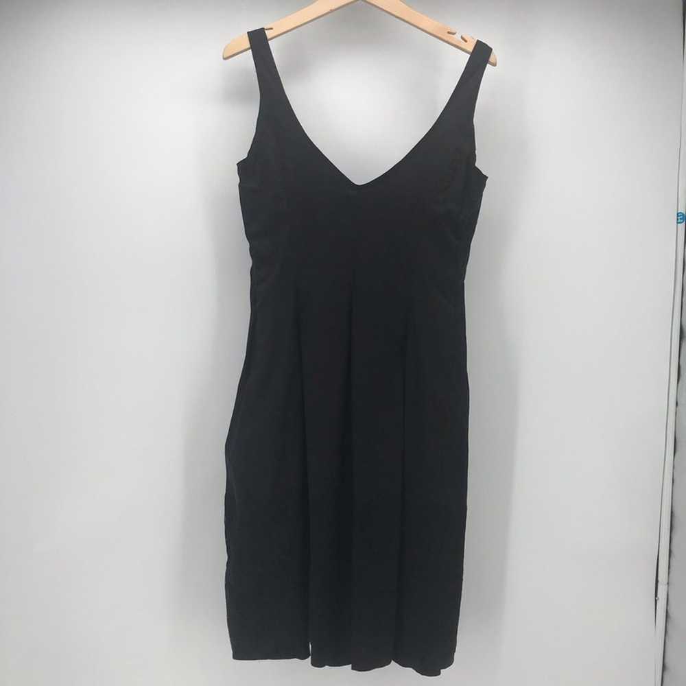 Zara Woman Dress Womens Large Black Fit & Flare V… - image 2