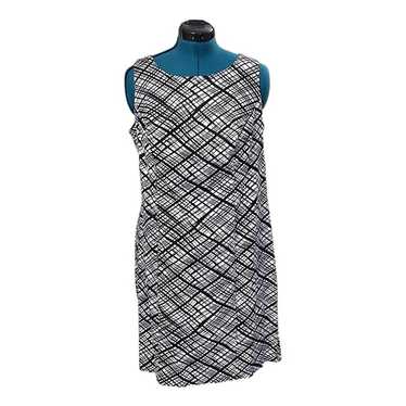 Lane Bryant Black and White Abstract Art Dress