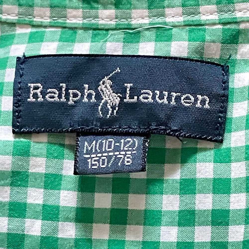 Ralph Lauren shirt Gingham BD M (10-12) - image 11