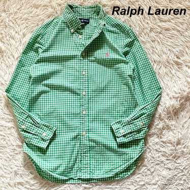 Ralph Lauren shirt Gingham BD M (10-12) - image 1