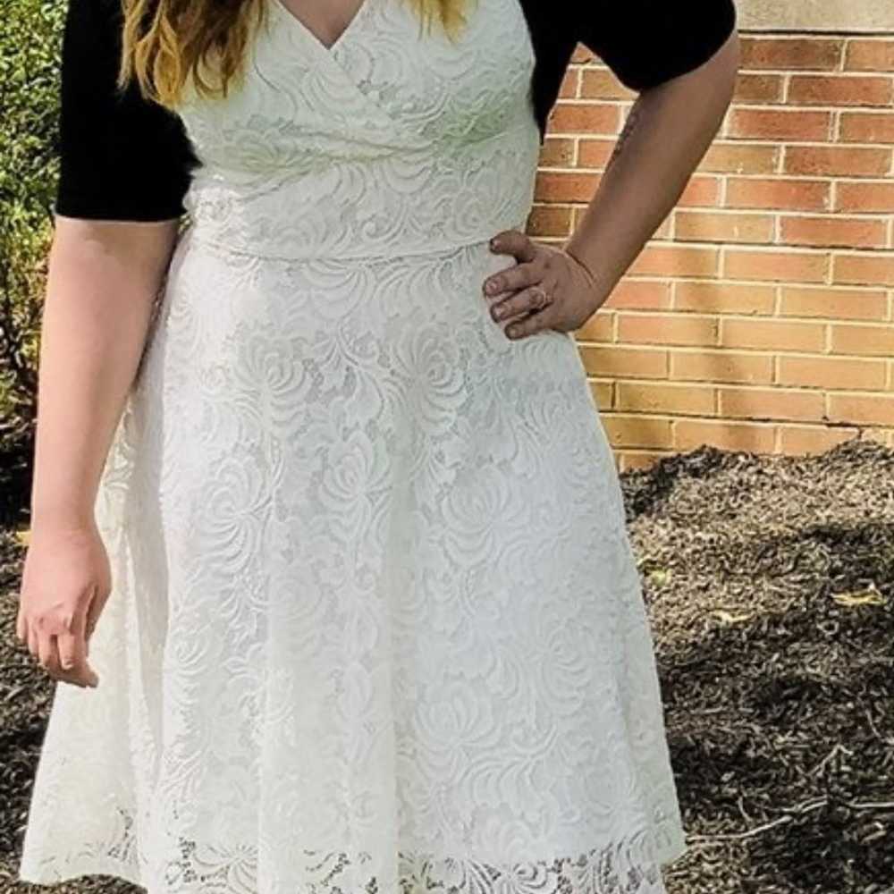 Studio One White Lace Dress Size 16 - image 1