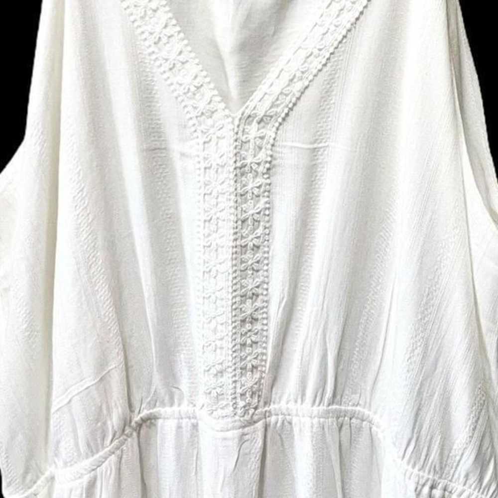 Molly Bracken Women's White Maxi Dress XL Lace Tr… - image 3