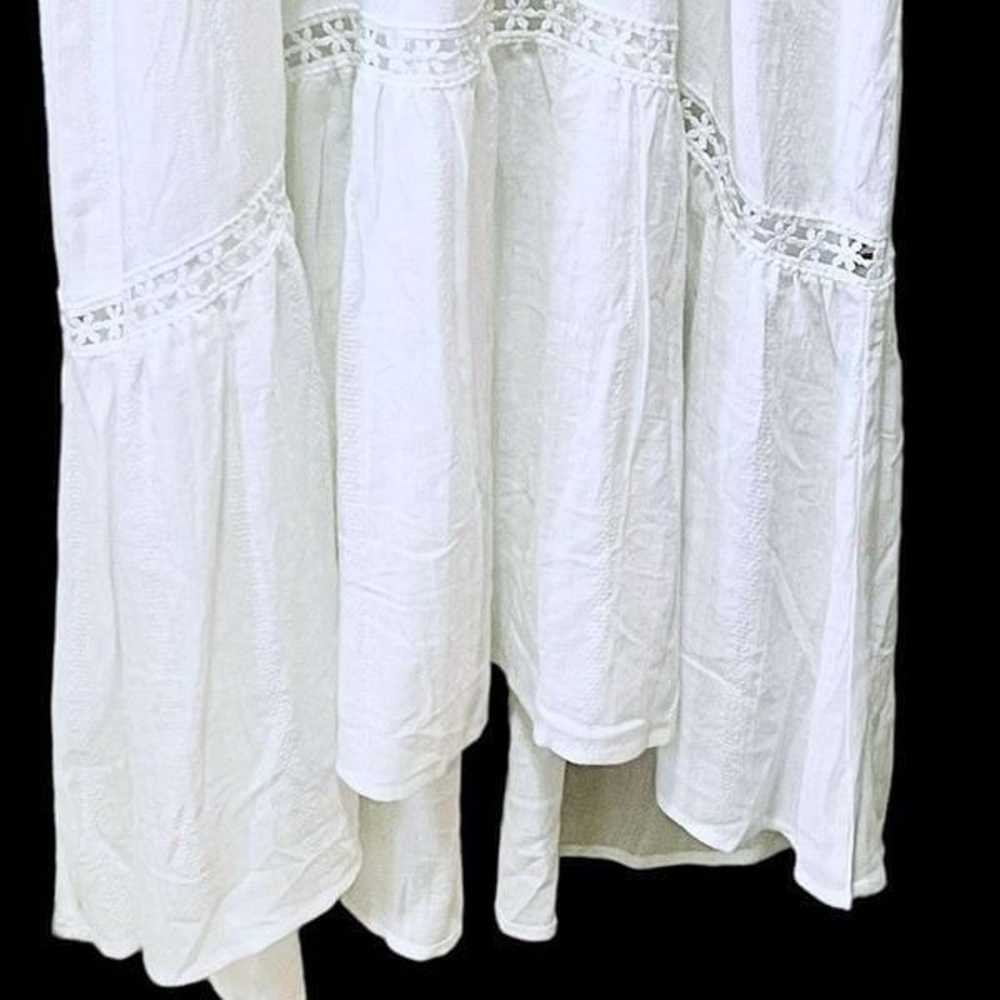 Molly Bracken Women's White Maxi Dress XL Lace Tr… - image 5