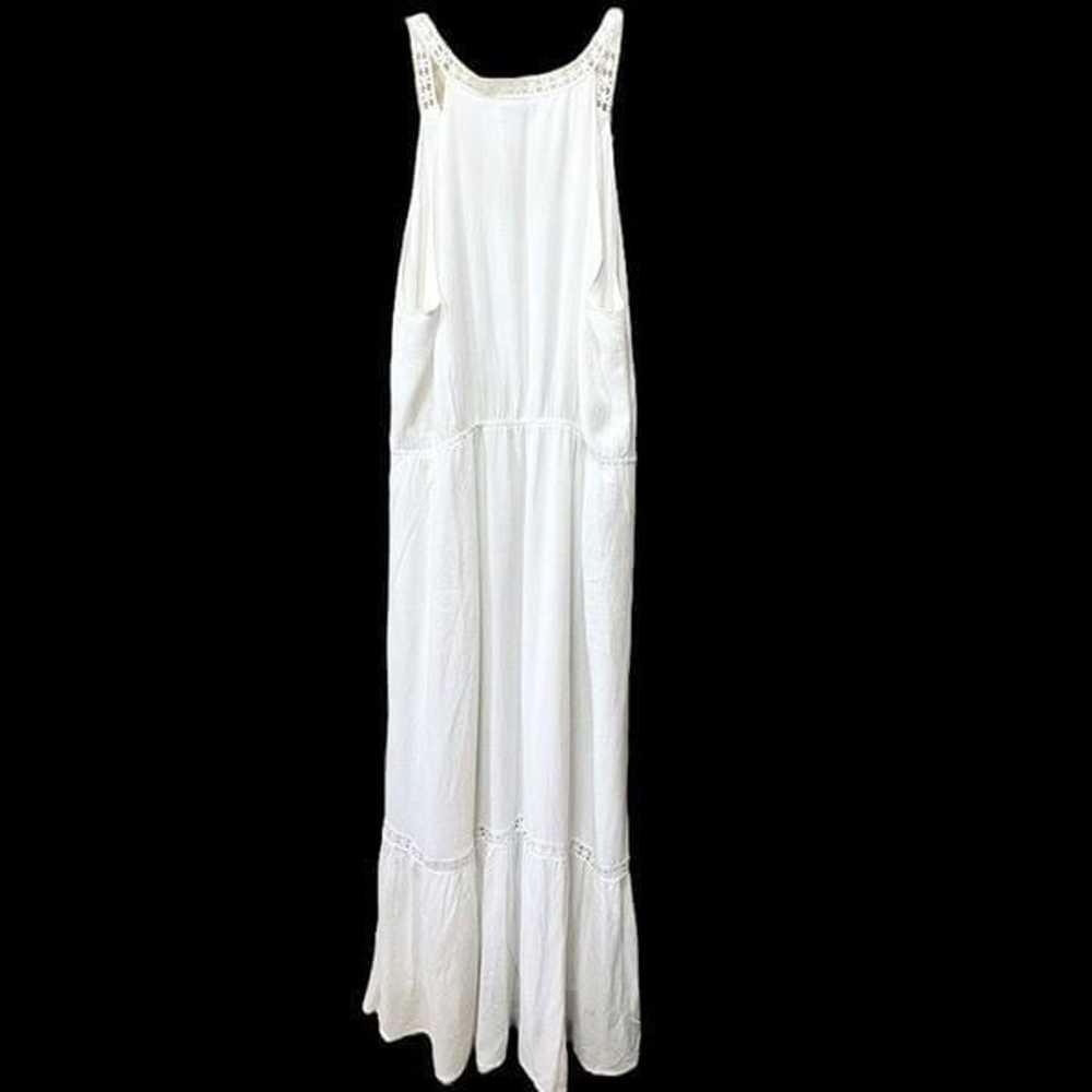 Molly Bracken Women's White Maxi Dress XL Lace Tr… - image 6