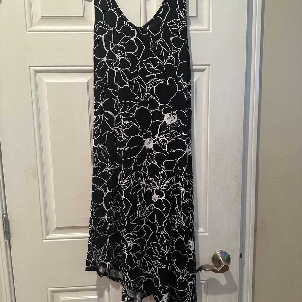 MARC New York Black Floral Pattern Dress Size XL - image 2