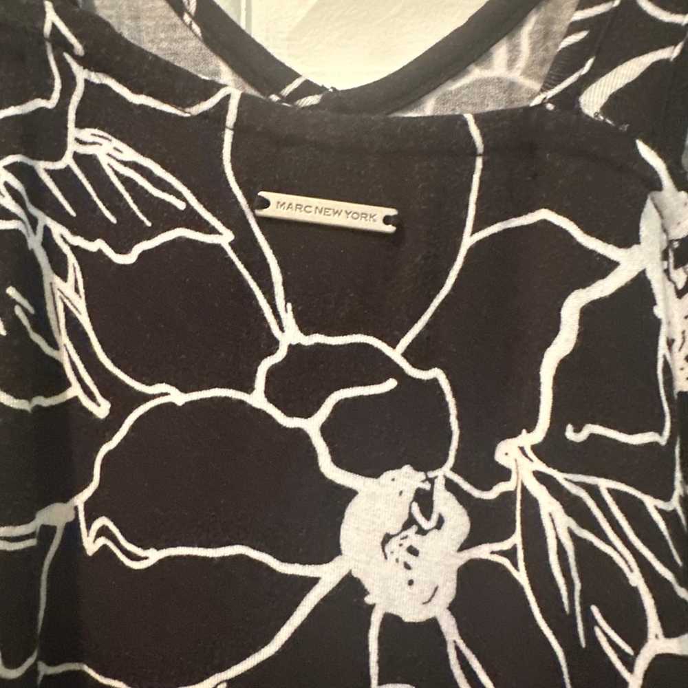 MARC New York Black Floral Pattern Dress Size XL - image 6