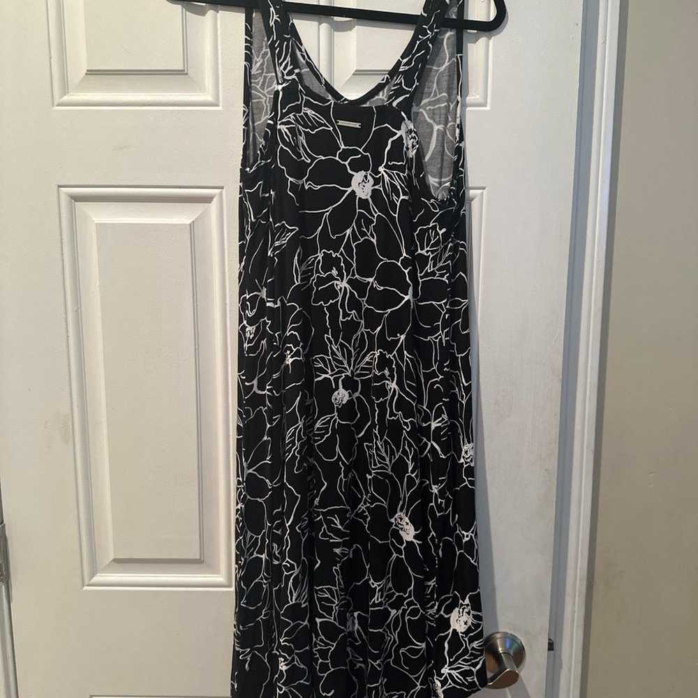 MARC New York Black Floral Pattern Dress Size XL - image 8