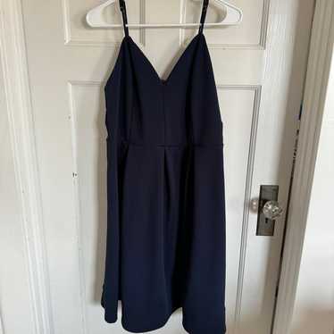 ModCloth navy blue knee length dress size xl.