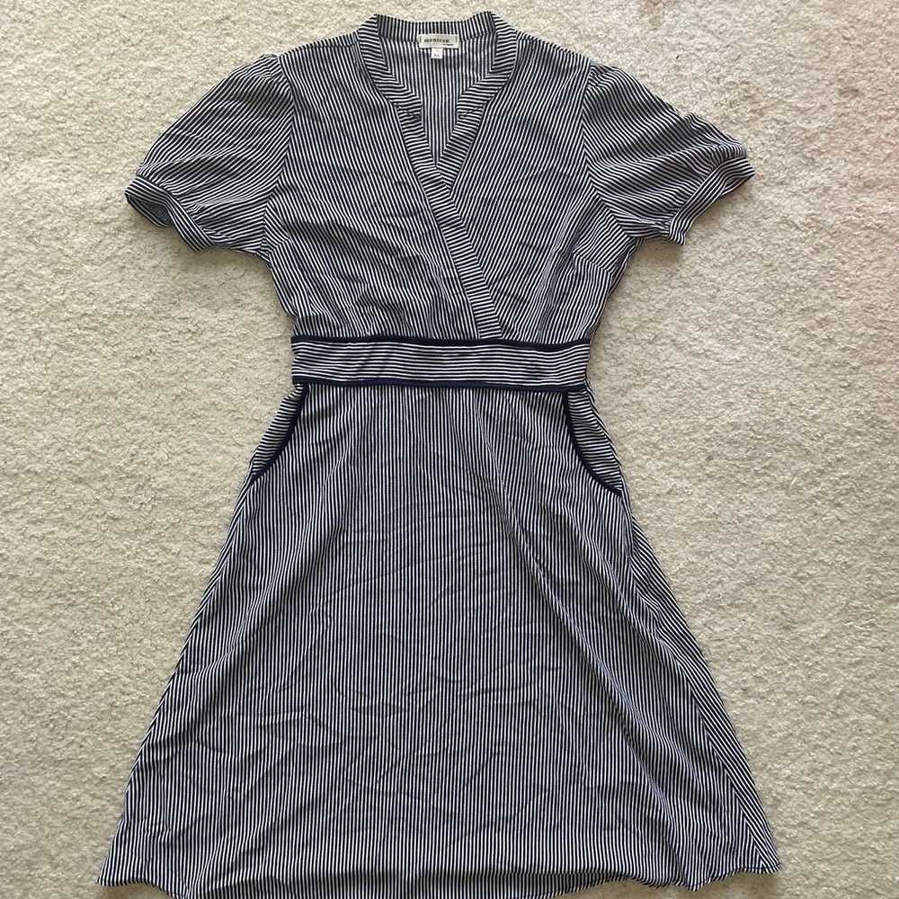 Monteau stripped dress with pockets NWOT - image 1