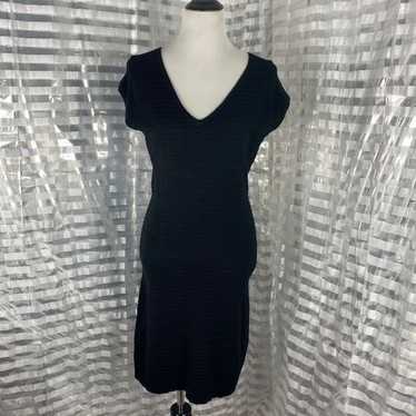 Guess Black Knit Body con Mini Dress