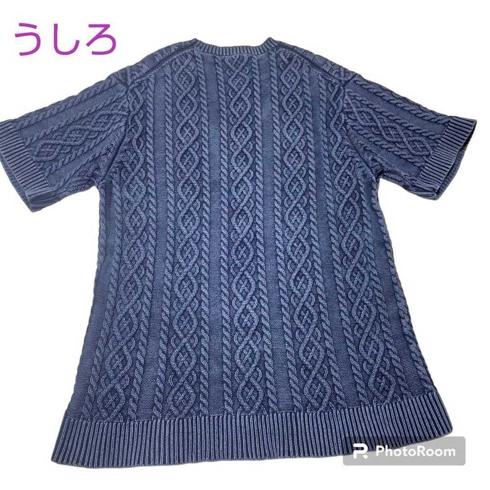 ☆ triaa ☆ Cable knit, Aran knit, short-sleeved, c… - image 2