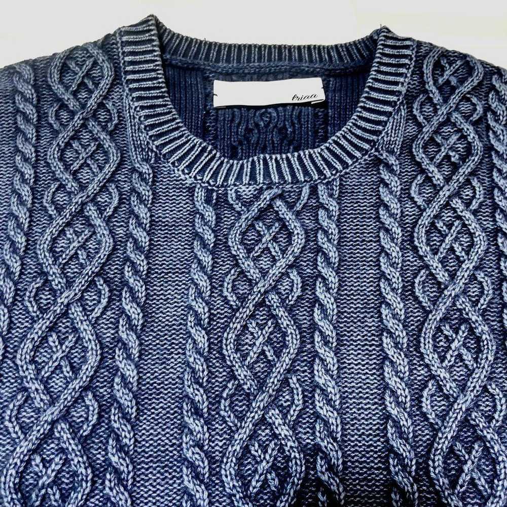 ☆ triaa ☆ Cable knit, Aran knit, short-sleeved, c… - image 3