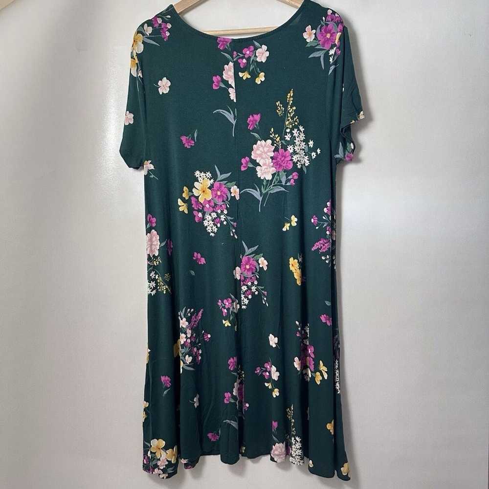 Old Navy Dress Swing Short Sleeve Floral Jersey K… - image 2