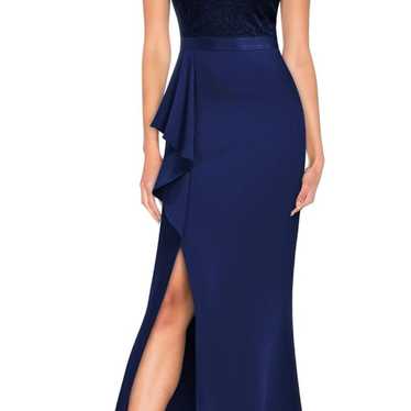 navy blue formal dress