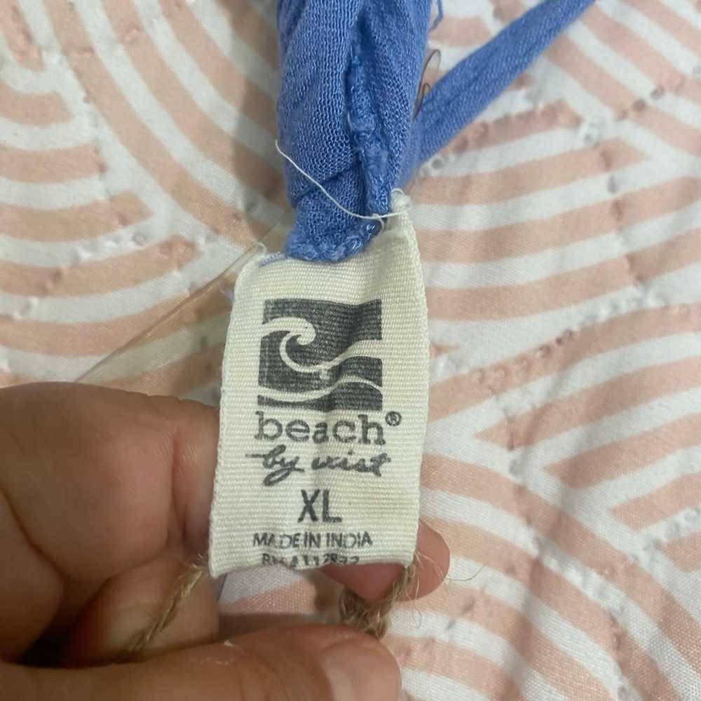 Beach By Exist dress tunic Blue and white floral … - image 2