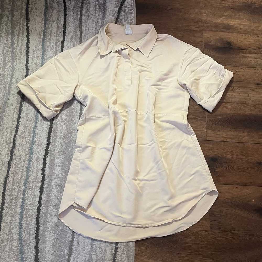 Worthington beige shirt dress, XL - image 5