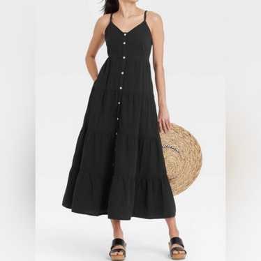 Universal Threads black maxi dress