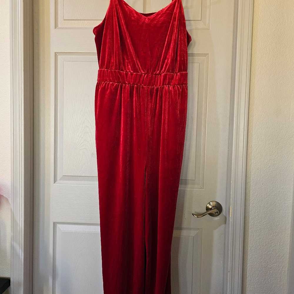 Torrid Velvet Wide Leg Jumpsuit 2X - image 3