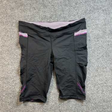 Lululemon Women's Black Purple 10 Large Sculpt Bi… - image 1