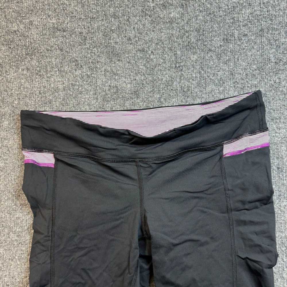 Lululemon Women's Black Purple 10 Large Sculpt Bi… - image 4