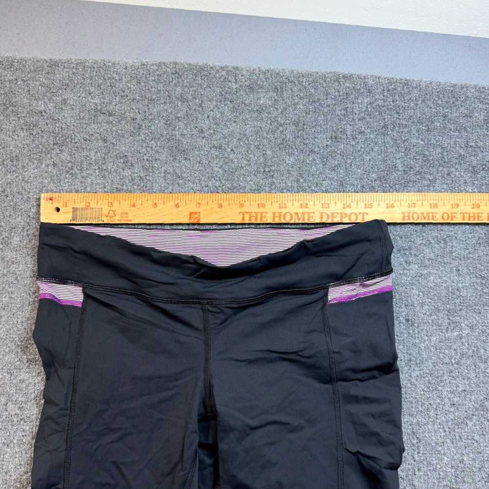 Lululemon Women's Black Purple 10 Large Sculpt Bi… - image 5