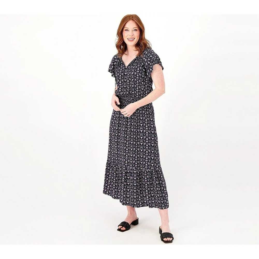 Destination 365 Regular Printed Short Sleeve Midi… - image 1