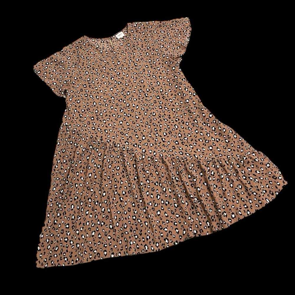 Tiered Dress Animal Print Hayden 2XL Short Sleeve… - image 1