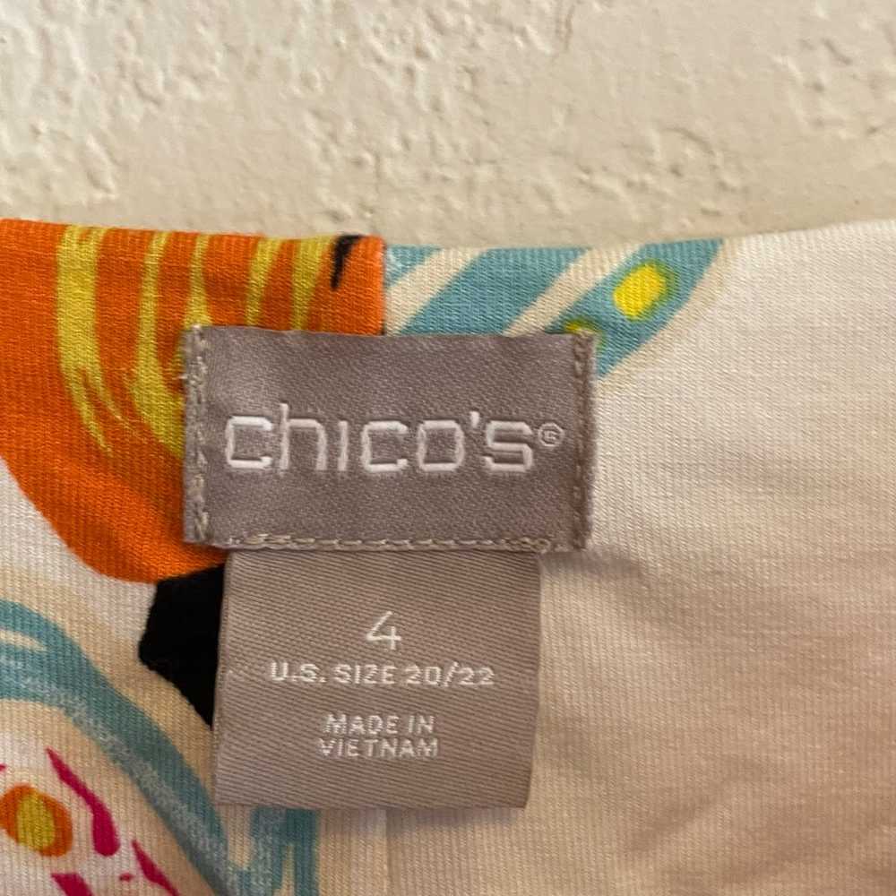 Chico’s 4 US 20/22 Sleeveless Maxi Dress Floral T… - image 4