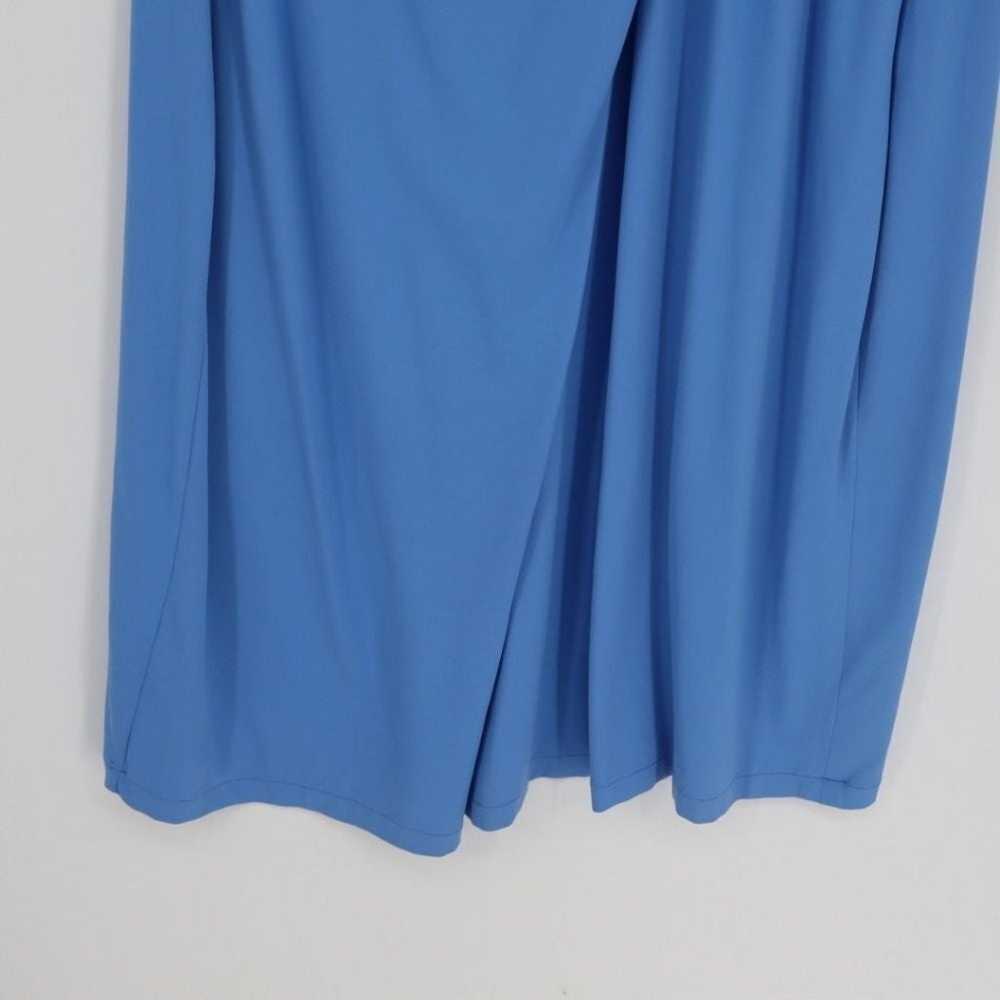 Talbots Women's Blue Faux Wrap Midi Dress Size 2X… - image 7